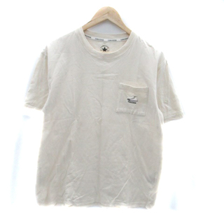 コンバース(CONVERSE)のコンバース Tシャツ カットソー クルーネック 半袖 ロゴ刺繍 LL アイボリー(Tシャツ(半袖/袖なし))