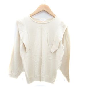 ナチュラルビューティーベーシック(NATURAL BEAUTY BASIC)のナチュラルビューティーベーシック ニット カットソー クルーネック M ベージュ(ニット/セーター)