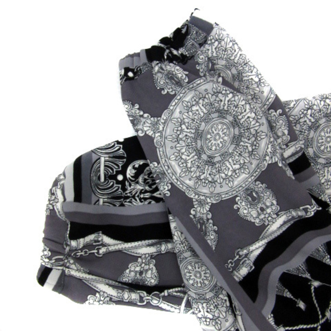 JEANASIS(ジーナシス)のジーナシス ジョガーパンツ ロング丈 総柄 F マルチカラー 黒 ブラック レディースのパンツ(その他)の商品写真