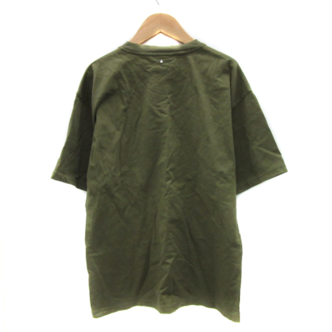 CONVERSE(コンバース)のコンバース Tシャツ カットソー 半袖 ロゴプリント 3 カーキ 白 メンズのトップス(Tシャツ/カットソー(半袖/袖なし))の商品写真