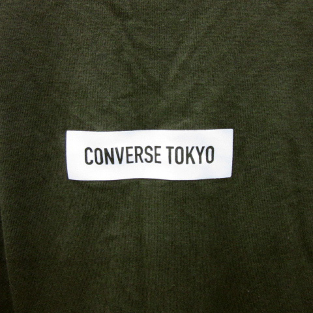 CONVERSE(コンバース)のコンバース Tシャツ カットソー 半袖 ロゴプリント 3 カーキ 白 メンズのトップス(Tシャツ/カットソー(半袖/袖なし))の商品写真