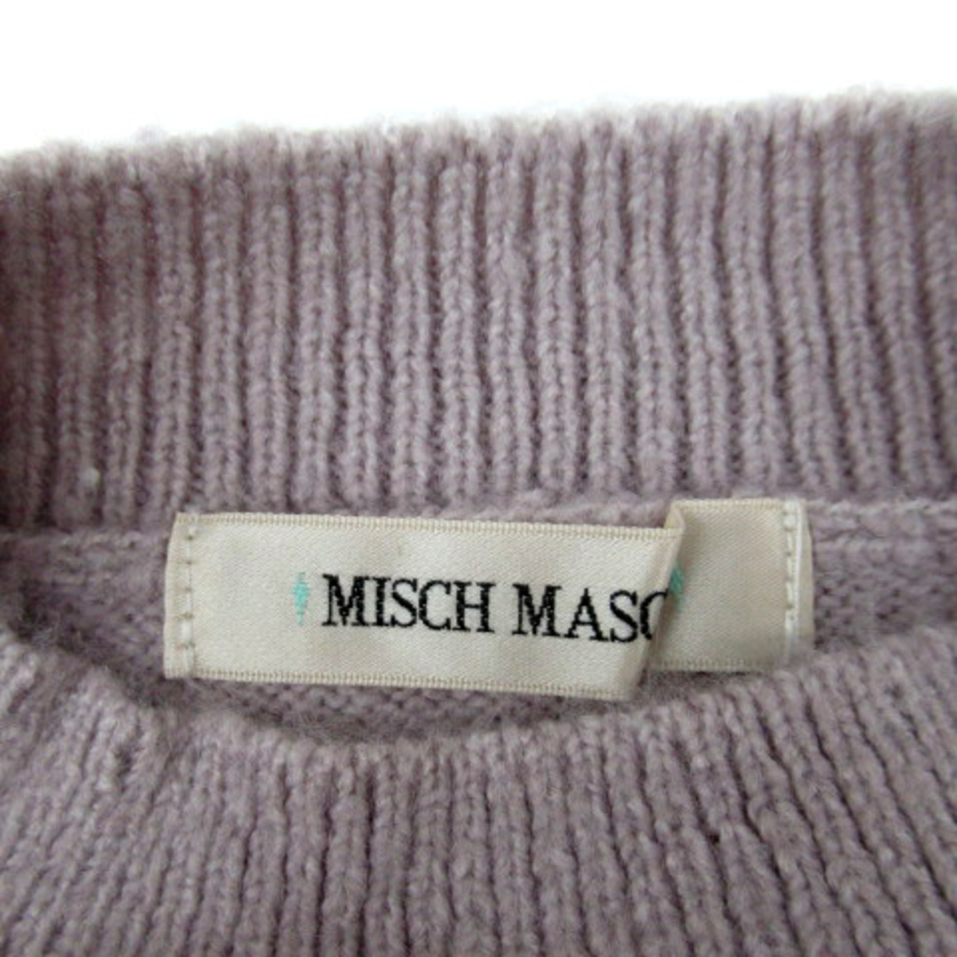 MISCH MASCH(ミッシュマッシュ)のミッシュマッシュ ニット セーター オープンショルダー オフネック M 薄紫 レディースのトップス(ニット/セーター)の商品写真