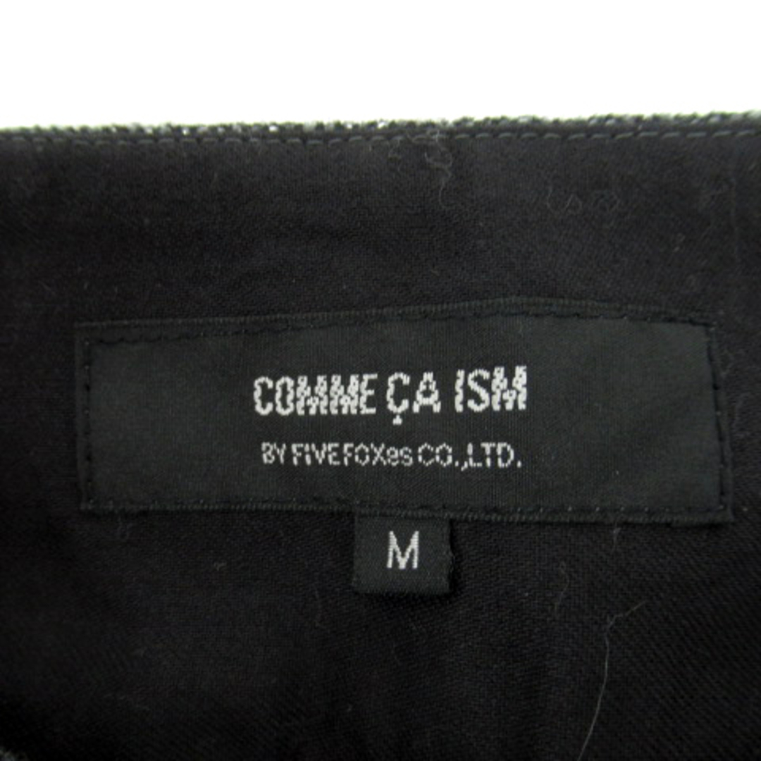 COMME CA ISM(コムサイズム)のコムサイズム プリーツスカート ミモレ丈 ラメ ウール混 M チャコールグレー レディースのスカート(ひざ丈スカート)の商品写真