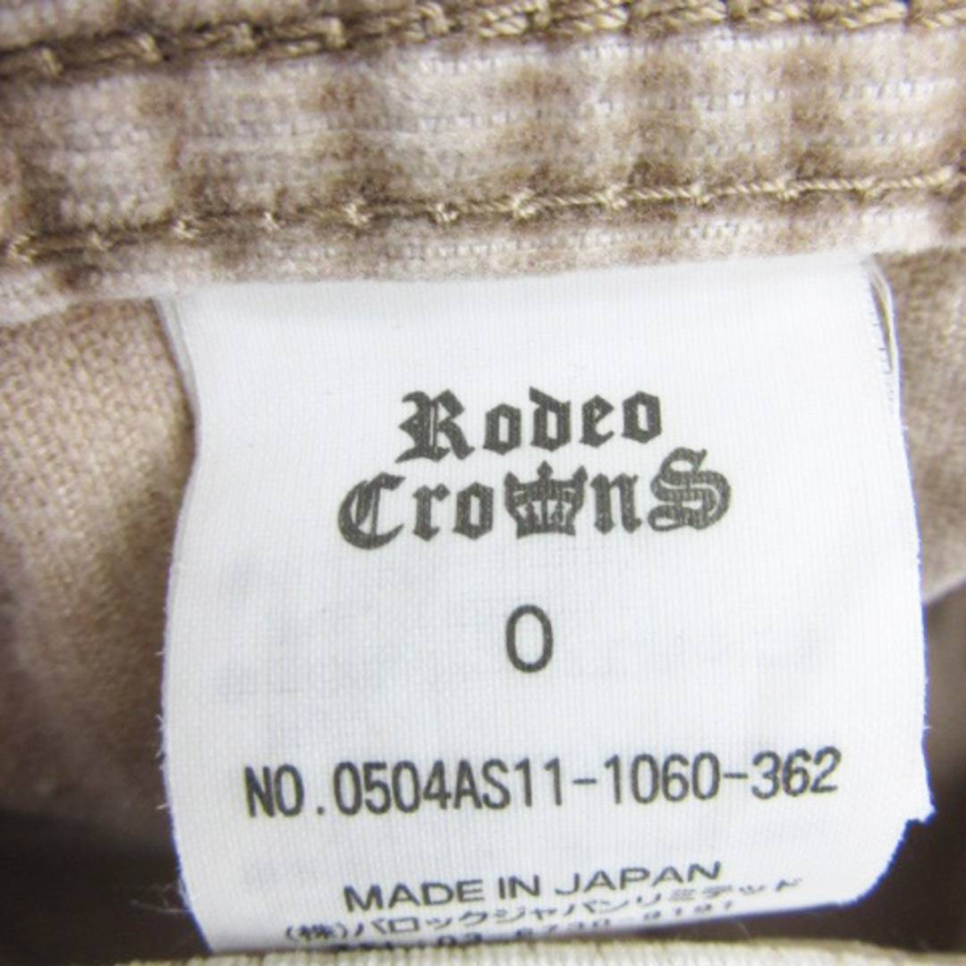 RODEO CROWNS(ロデオクラウンズ)のロデオクラウンズ ストレートパンツ ロング丈 コーデュロイ 0 ベージュ ■MO メンズのパンツ(スラックス)の商品写真