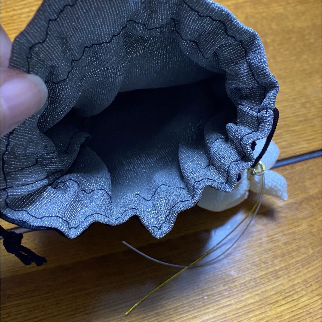 和風巾着　着物生地　帯地　3点セット　ハンドメイド ハンドメイドのファッション小物(ポーチ)の商品写真