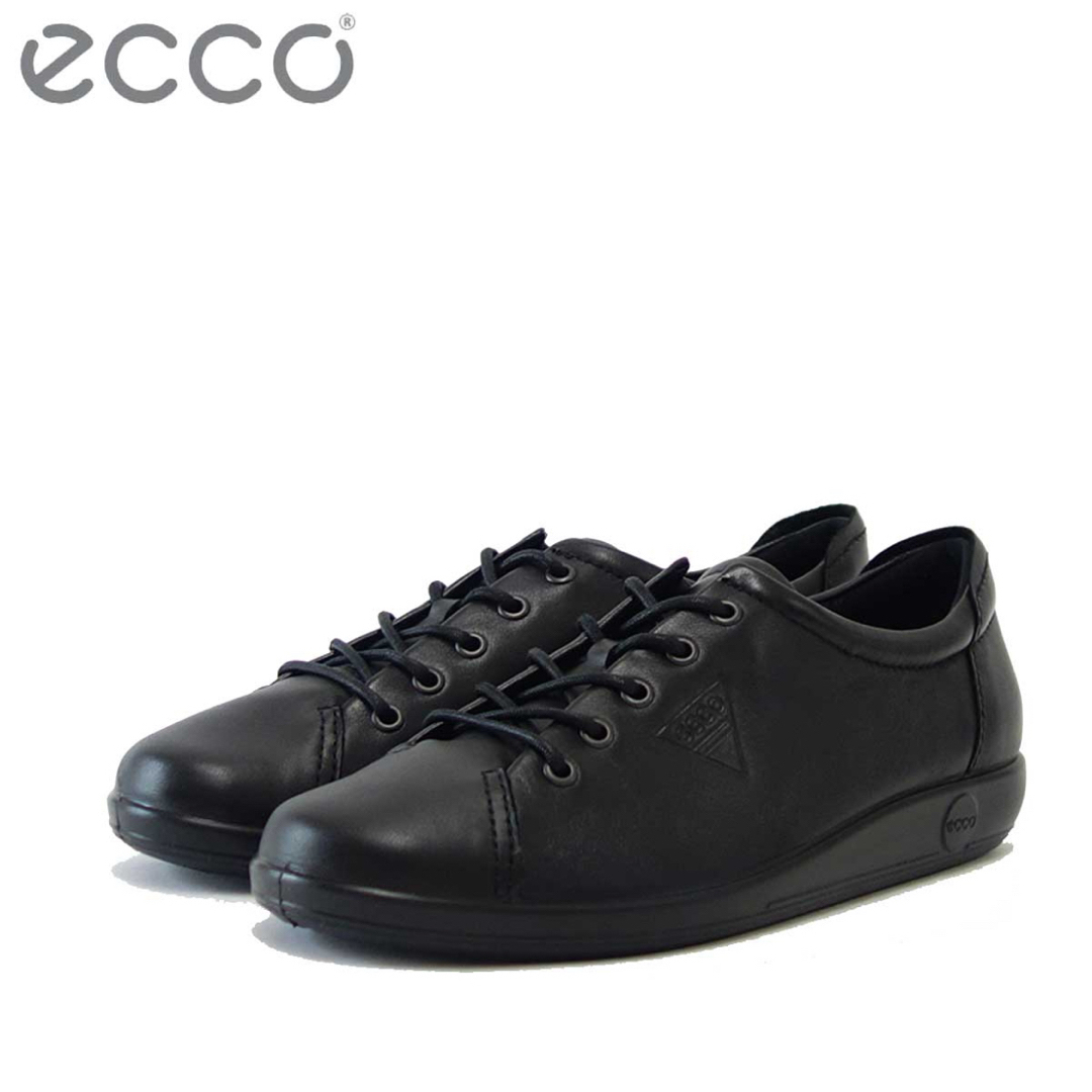 超美品 ecco 軽量 ソフトレザー スニーカー 23cm 本革