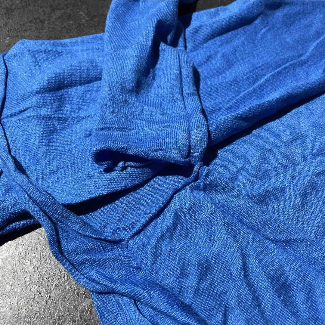 UNIQLO(ユニクロ)のUNIQLO ユニクロ　ニット　ボレロ　カーディガン　青　ブルー　Ｓ レディースのトップス(ボレロ)の商品写真