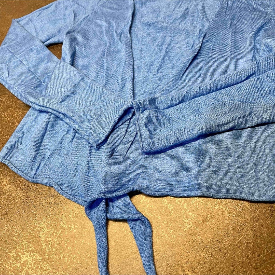 UNIQLO(ユニクロ)のUNIQLO ユニクロ　ニット　ボレロ　カーディガン　青　ブルー　Ｓ レディースのトップス(ボレロ)の商品写真