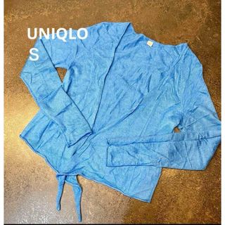 UNIQLO - UNIQLO ユニクロ　ニット　ボレロ　カーディガン　青　ブルー　Ｓ