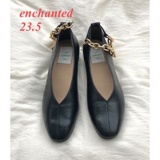 enchanted - 新品 本革チェーンディテール2wayパンプス ブラック 37