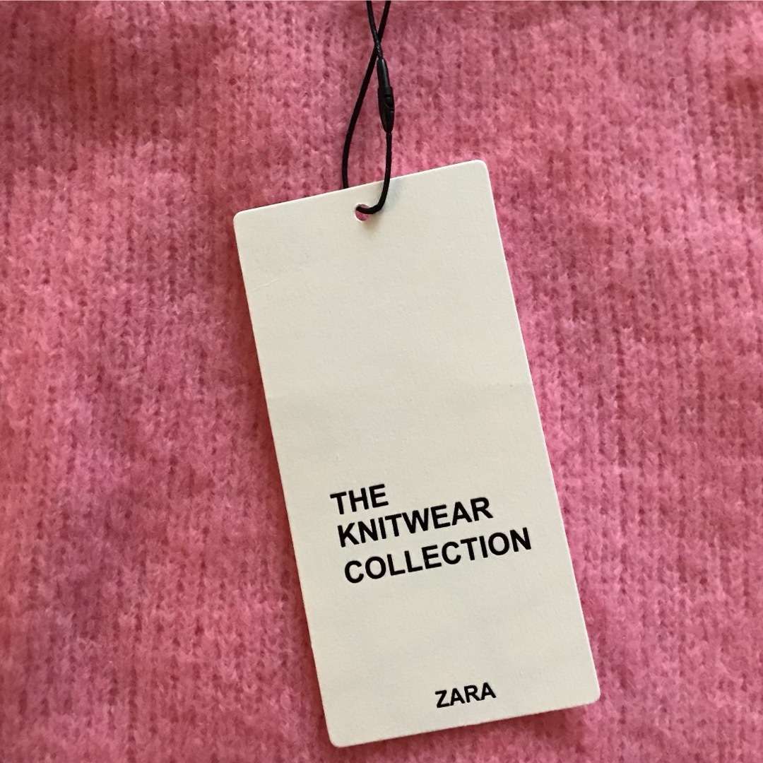 ZARA(ザラ)の新品☆ZARA ラウンドネック ニットセーター ピンク レディースのトップス(ニット/セーター)の商品写真