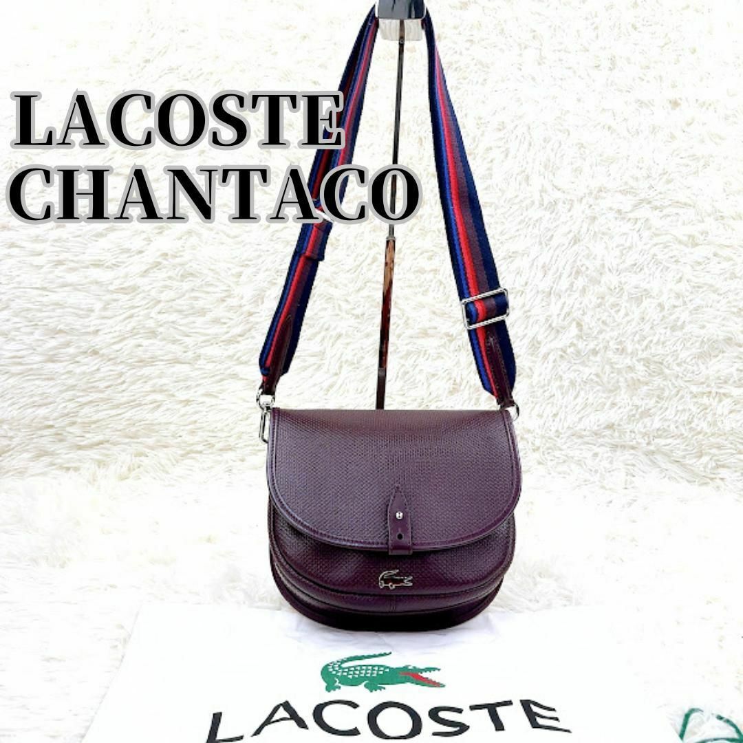 LACOSTE(ラコステ)の未使用級 LACOSTE ラコステCHANTACO ボーダーテープ ショルダー レディースのバッグ(ショルダーバッグ)の商品写真