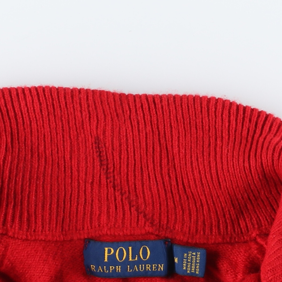 Ralph Lauren(ラルフローレン)の古着 ラルフローレン Ralph Lauren POLO RALPH LAUREN ウールニットハーフジップセーター メンズM /eaa415921 メンズのトップス(ニット/セーター)の商品写真