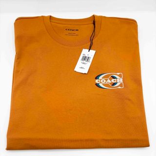 コーチ(COACH)の【COACH☆新品】シグネチャー グラディエント Tシャツ！オレンジ！Mサイズ！(Tシャツ/カットソー(半袖/袖なし))