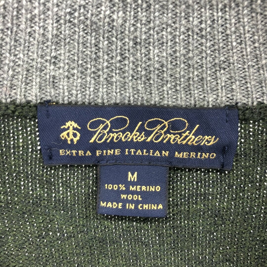 Brooks Brothers(ブルックスブラザース)の古着 ブルックスブラザーズ Brooks Brothers ウールニットハーフジップセーター メンズM /eaa415900 メンズのトップス(ニット/セーター)の商品写真