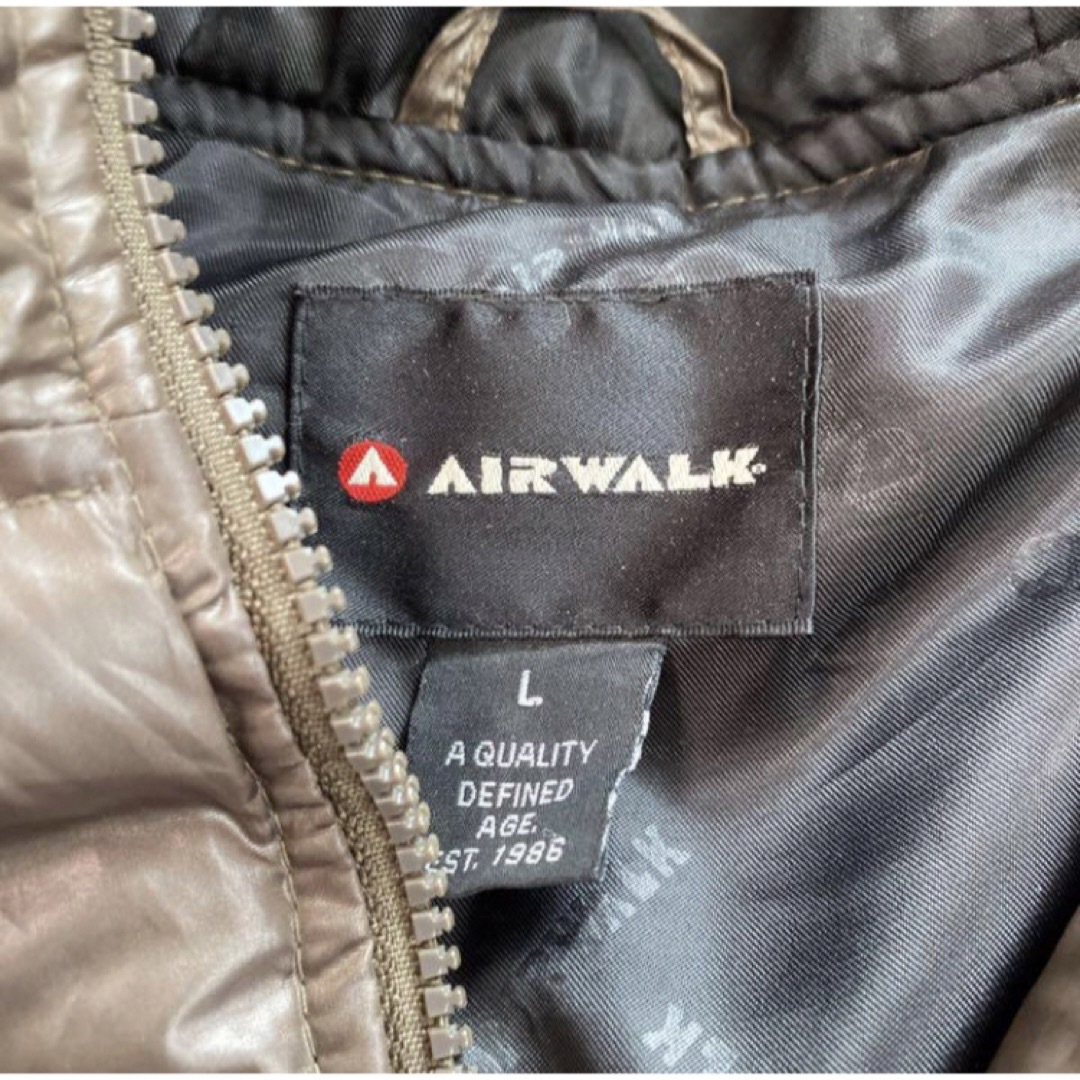 AIRWALK(エアウォーク)のAIRWARK エアウォーク　中綿ジャケット　ダウン　ファー付き　フルジップ　L メンズのジャケット/アウター(ダウンジャケット)の商品写真