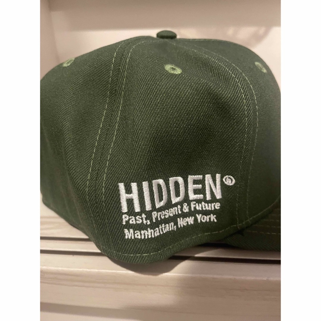 NEW ERA - 7 3/4 hidden ny new era コラボ cap オリーブの通販 by