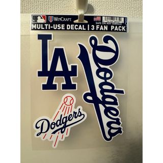 メジャーリーグベースボール(MLB)の【即購入OK】ロサンゼルスドジャース公式オフィシャルグッズステッカーシールセット(車外アクセサリ)