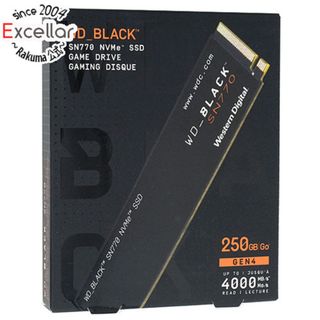 ウェスタンデジタル(Western Digital)のWestern Digital製 SSD　WD_Black SN770 NVMe WDS250G3X0E　250GB(PC周辺機器)