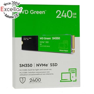 ウェスタンデジタル(Western Digital)のWestern Digital製　WD Green SN350 NVMe WDS240G2G0C　240GB(PC周辺機器)