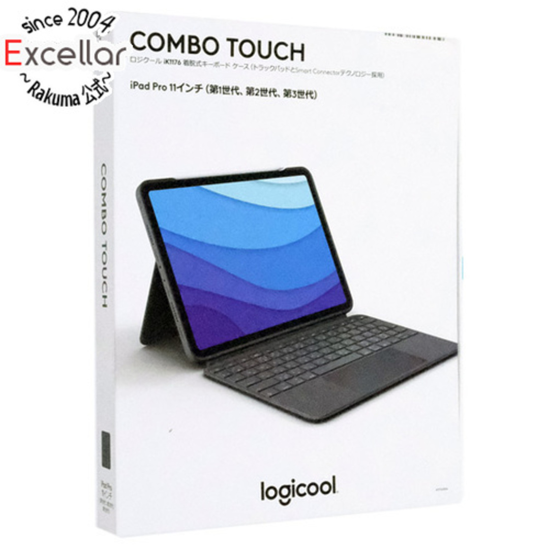 Logicool(ロジクール)のロジクール　トラックパッド付キーボードケース COMBO TOUCH iK1176GRAr　未使用 スマホ/家電/カメラのPC/タブレット(PC周辺機器)の商品写真