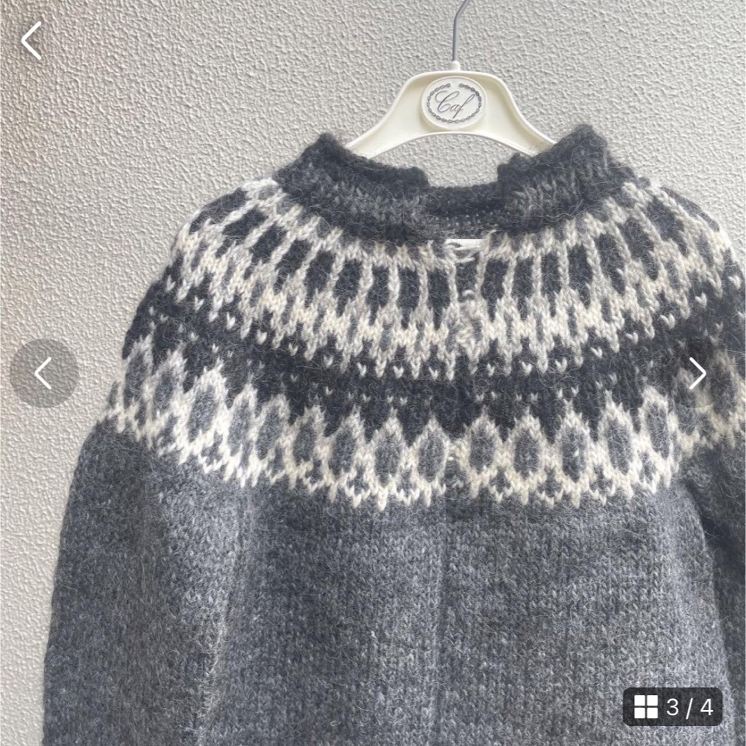 Bshop(ビショップ)のvintage ニット　ノルディック柄 レディースのトップス(ニット/セーター)の商品写真