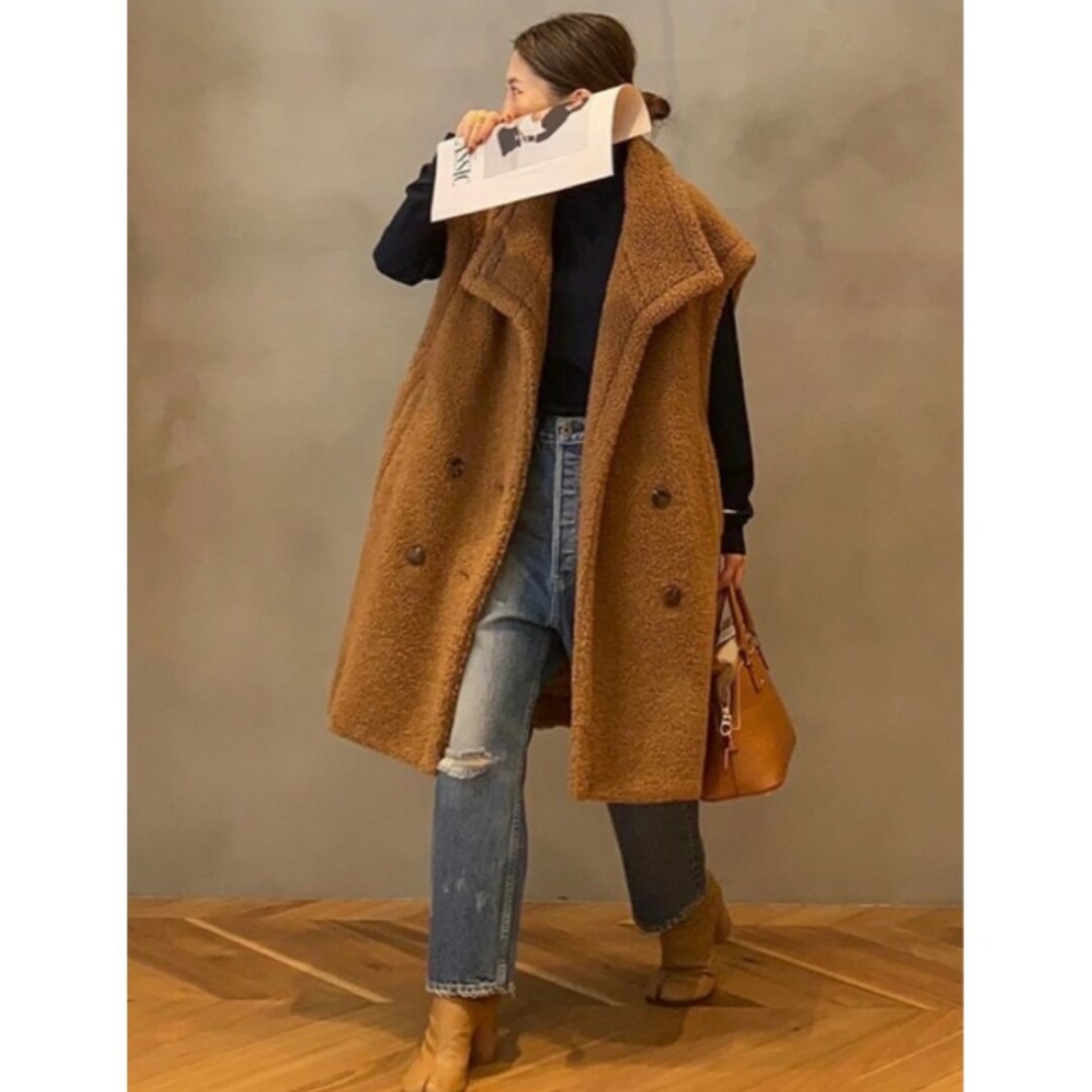 DEUXIEME CLASSE(ドゥーズィエムクラス)のDeuxieme Classe CAMEL BOA ベスト レディースのトップス(ベスト/ジレ)の商品写真