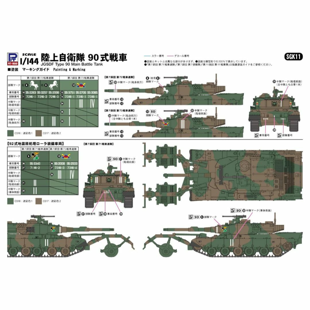 ピットロード 1/144 SGKシリーズ 陸上自衛隊 90式戦車 プラモデル S キッズ/ベビー/マタニティのおもちゃ(その他)の商品写真