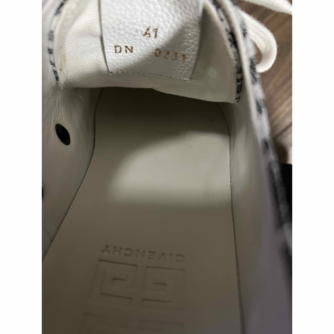 GIVENCHY(ジバンシィ)の極美品 ジバンシィ G ロゴ 総柄 レザー キャンバス スニーカー サイズ41. メンズの靴/シューズ(スニーカー)の商品写真