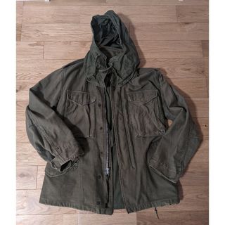 M65 M-65 珍品 レア アルミ 2nd ヴィンテージ XS アメリカ軍(ミリタリージャケット)