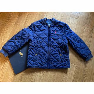 ラルフローレン(Ralph Lauren)の上品ポニー刺繍キルティングジャケットラルフローレン紺ネイビー4T110上着(ジャケット/上着)