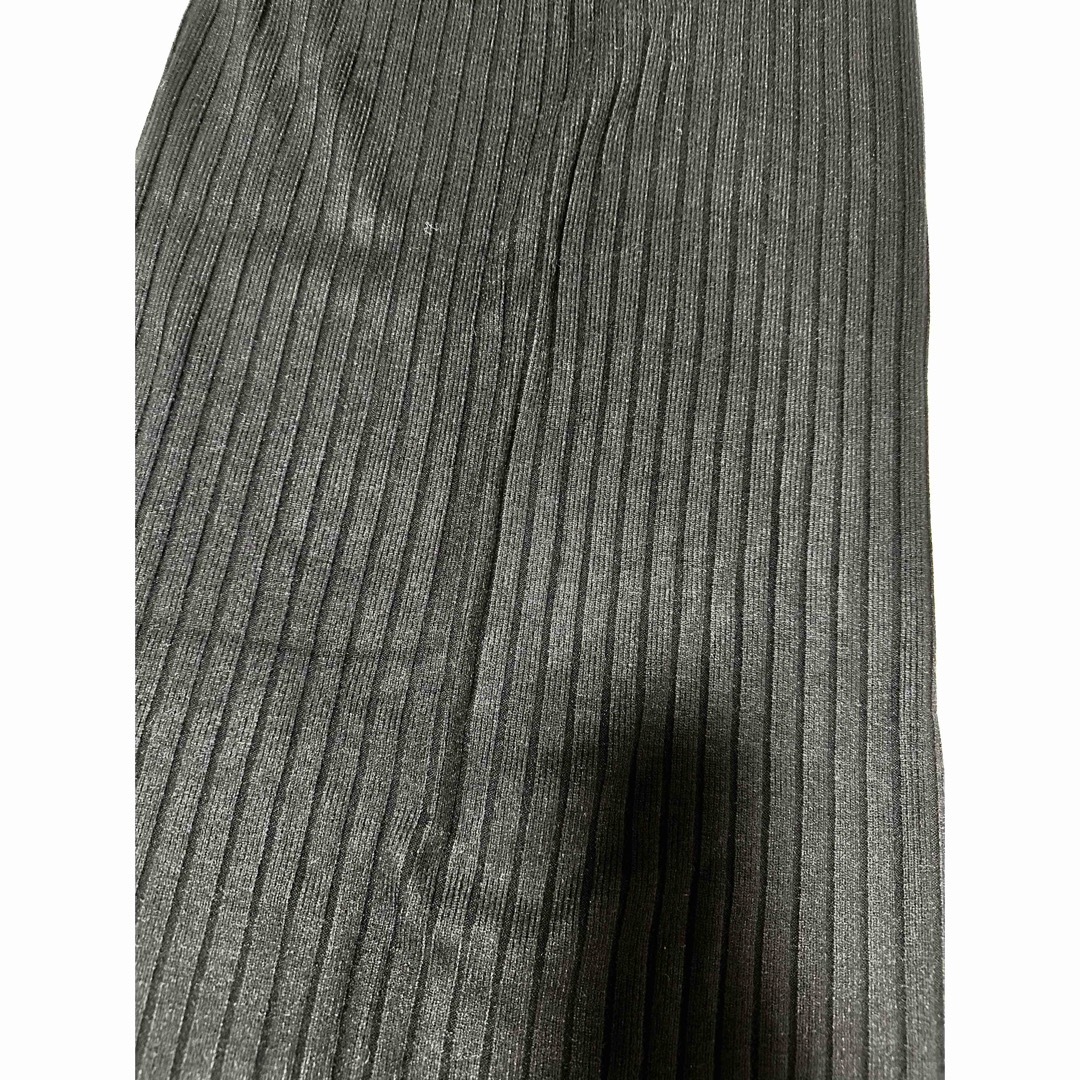 リブニットタイトロングスカート ブラック レディースのスカート(ロングスカート)の商品写真