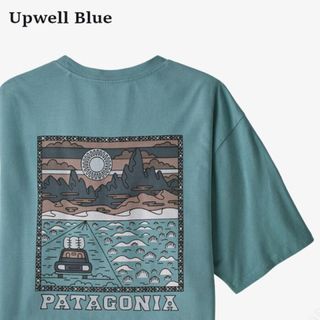 パタゴニア(patagonia)のpatagonia Tシャツ M's Summit Road ブルー(Tシャツ/カットソー(半袖/袖なし))