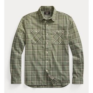 ダブルアールエル(RRL)の新品*RRL*プラッド　コットンリネン　ツイルワークシャツ *Sダブルアールエル(シャツ)