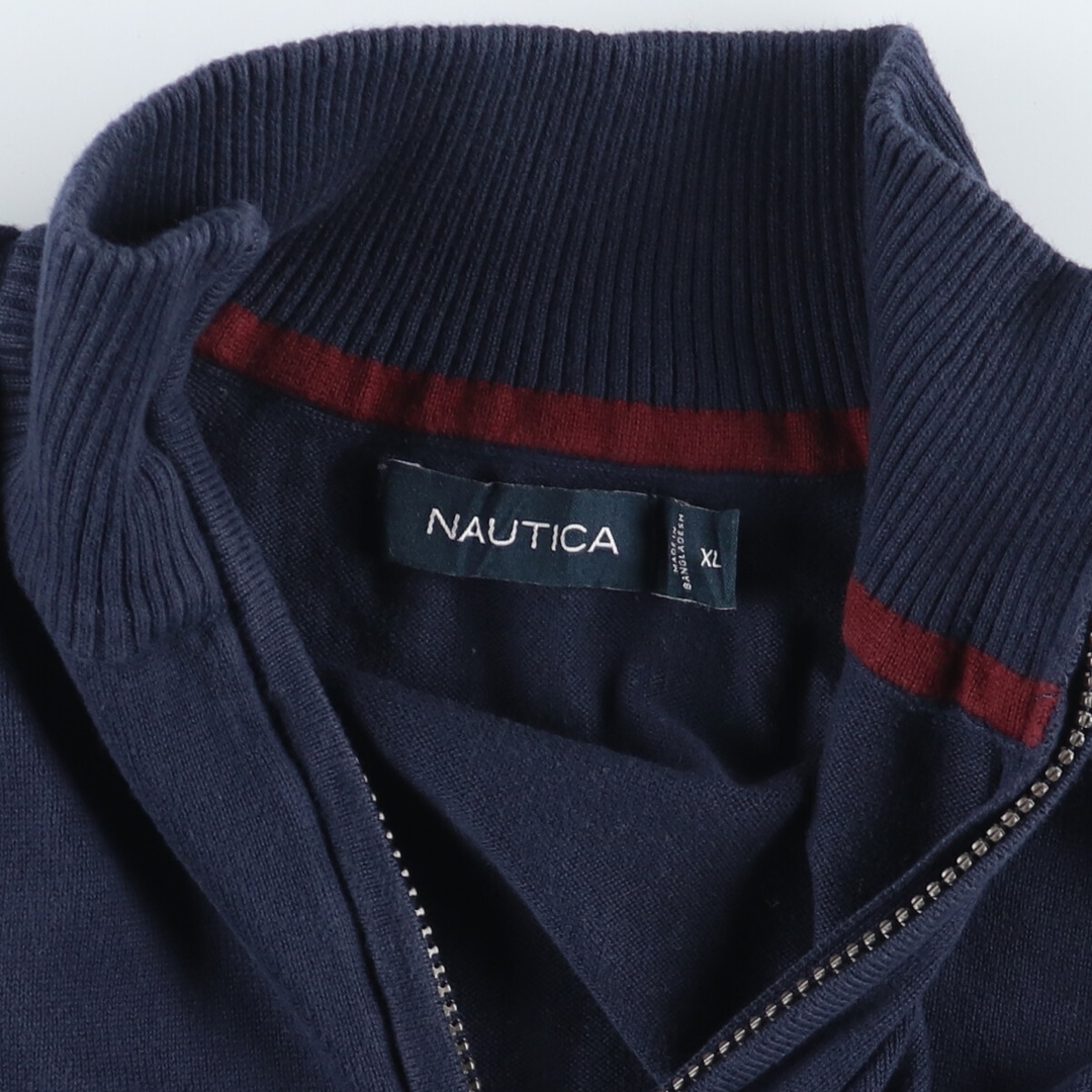 NAUTICA(ノーティカ)の古着 00年代 ノーティカ NAUTICA コットンニットハーフジップセーター メンズXL /eaa415207 メンズのトップス(ニット/セーター)の商品写真