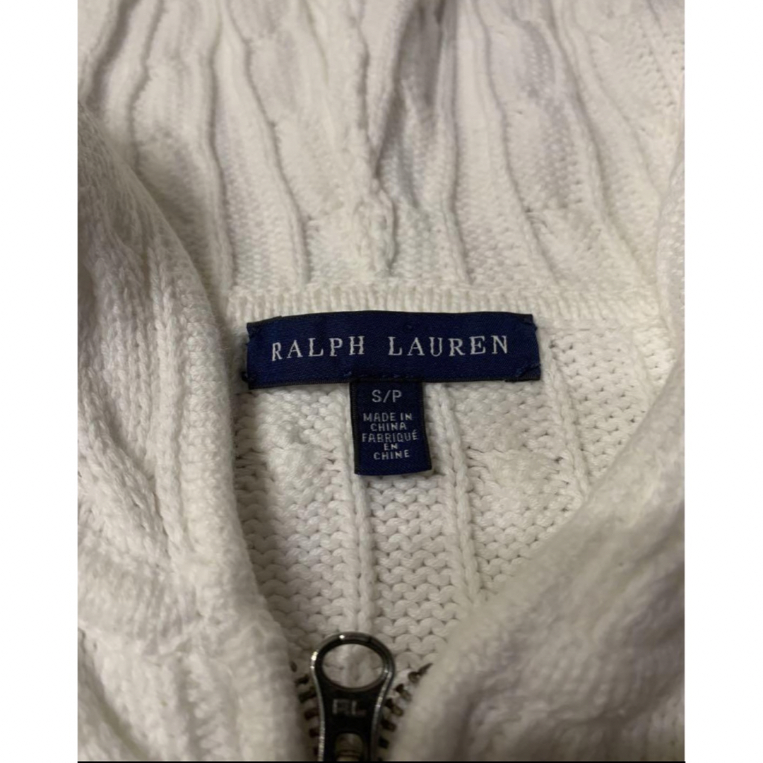 Ralph Lauren(ラルフローレン)の美品 ラルフローレン ニットパーカー ジップアップ レディースのトップス(パーカー)の商品写真