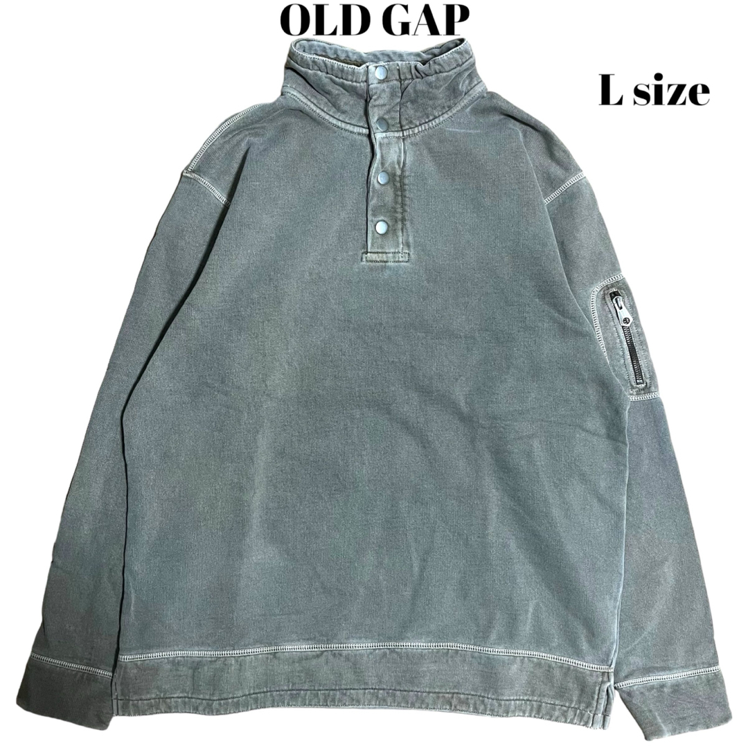 GAP(ギャップ)のOLD GAP ハーフジップスウェット フェード ギミック グランジY2K メンズのトップス(スウェット)の商品写真