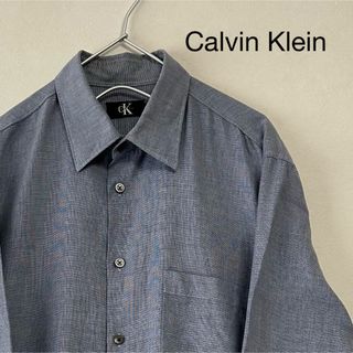 カルバンクライン(Calvin Klein)の美品 90s Calvin Klein 長袖シャツ レギュラーカラー(シャツ)