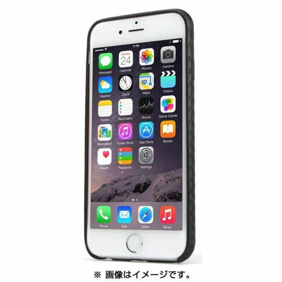 iPhone 6s/6用 カーボンスタイルソフトケース ブラック スマホ/家電/カメラのスマホアクセサリー(iPhoneケース)の商品写真