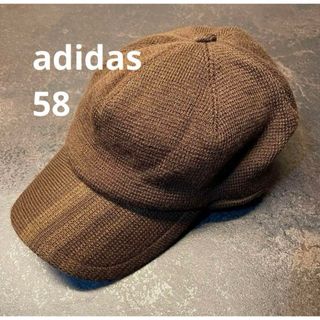 アディダス(adidas)のadidas アディダス　レディース　ワーク　キャップ　帽子　茶色　　58㎝(キャップ)