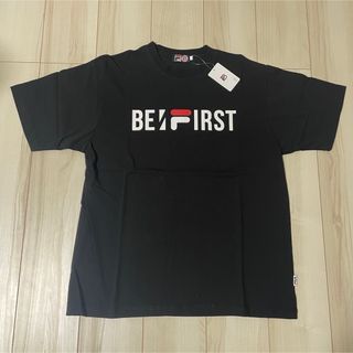 ビーファースト(BE:FIRST)の新品レア FILA × BE:FIRST ビーファースト コラボ Tシャツ L黒(アイドルグッズ)