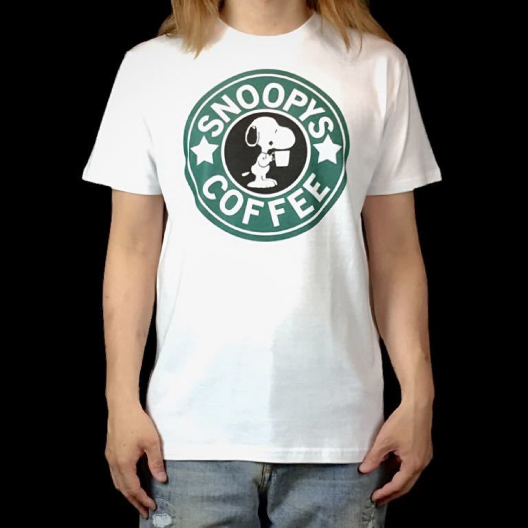 新品 スヌーピー SNOOPY スタバ ロゴ パロディ ピーナッツ Tシャツ | フリマアプリ ラクマ