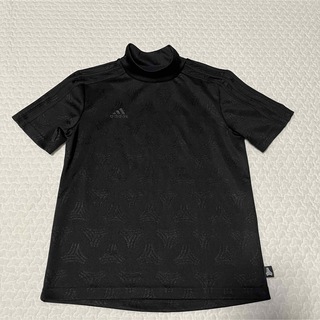 アディダス(adidas)のadidas キッズ モックネックウェア 150cm 黒(Tシャツ/カットソー)