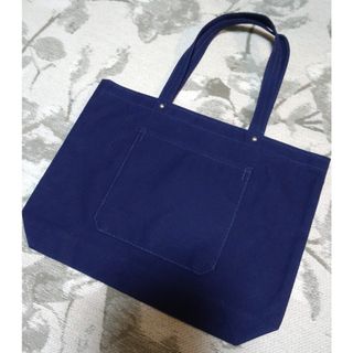 新品☆信三郎帆布☆トートバッグ 紺(トートバッグ)