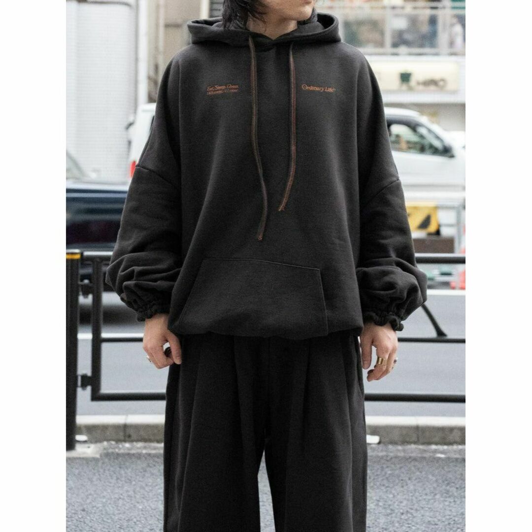 TTT_MSW(ティー)のOrdinary Giant Hoodie パーカー M 新品 タグ付き 黒 メンズのトップス(パーカー)の商品写真