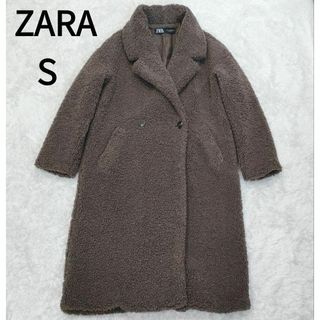 一旦いいねを外させて頂きますZARA チャコールグレー ボアロングコート