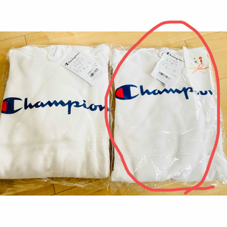 チャンピオン(Champion)の新品未使用品　チャンピオンパーカー　綿100% お揃いコーデ　ペアコーデ(パーカー)