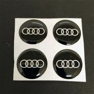 アウディ(AUDI)のAUDI 　アウディ　キーホールステッカーカバー　４個セット 別バージョン(車外アクセサリ)