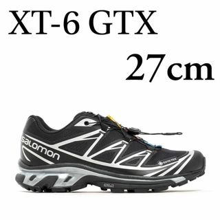 サロモン(SALOMON)の27cm　SALOMON XT-6 GTX 黒 シルバー サロモン　ゴアテックス(スニーカー)