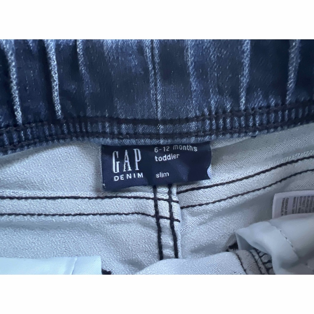 GAP(ギャップ)のGAP デニム slim ズボン ジーパン スキニー 紐付 6-12M キッズ/ベビー/マタニティのベビー服(~85cm)(パンツ)の商品写真